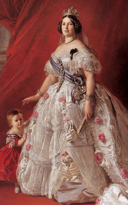 Isabelle II d'Espagne avec Isabelle de Bourbon sa fille – 1852 - par Winterhalter